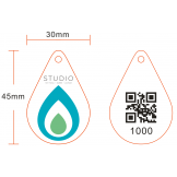 Custom Printed QR Key Tags 500 pack